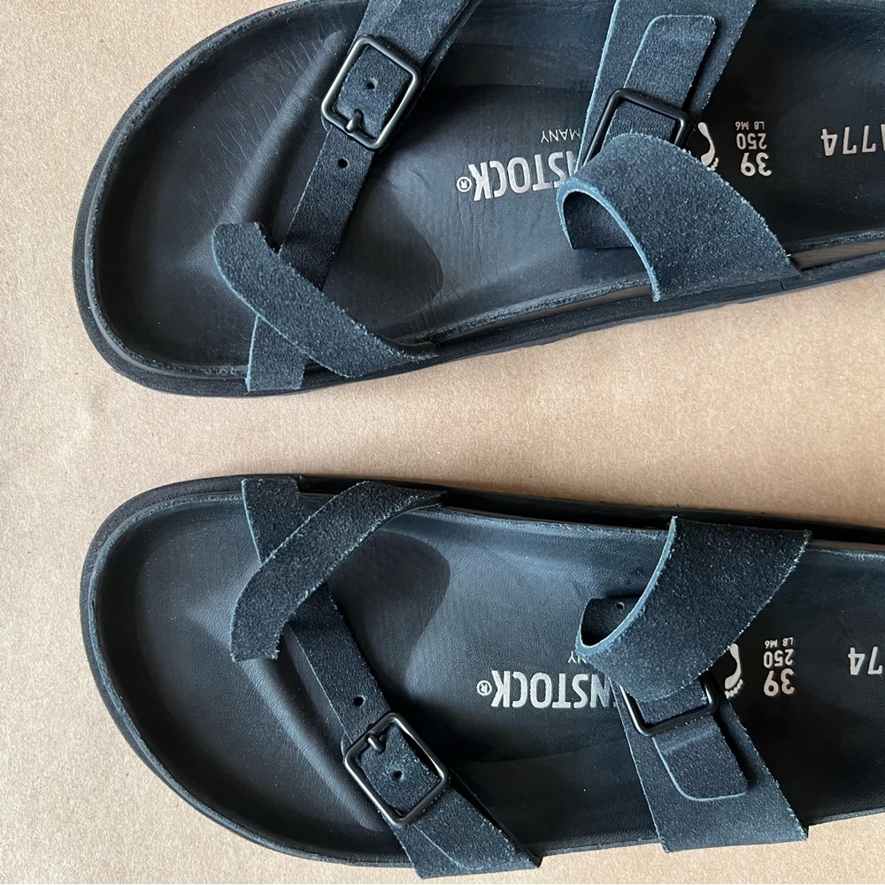 Birkenstock 1774 Mayari Black Suede Sandals - Picture 9 of 13